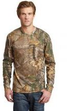 Russell Outdoors™ Realtree® Long Sleeve Explorer 100% Cotton T-Shirt with Pocket